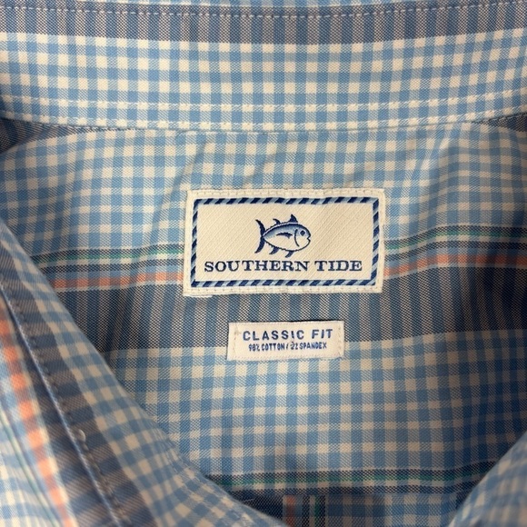 Southern Tide Shirt Mens Extra Large Button Up Plaid Business Casual Office Work - Picture 2 of 4